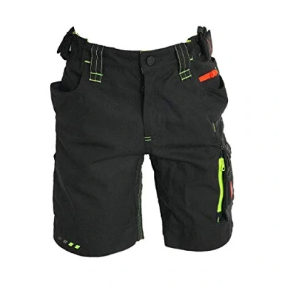 Abbildung von Engelbert Strauss E.S. Kinder Shorts Motion 2020 Arbeitshose Workwear (schwarz/warngelb, 146/152)