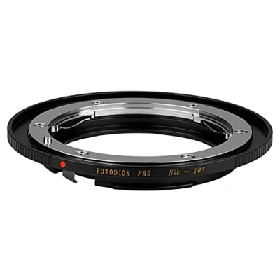 Abbildung von Fotodiox Pro Lens Mount Adapter, Nikon F to Canon EOS Camera, for 1d,1ds,Mark II, III, IV, 5D, MarK 7D, 10D, 20D, 30D, 40D, 50D, 60D, Digital Rebel xt, xti, xs, xsi, t1i, t2i, 300D, 350D, 400D, 450D, 500D, 550D, 1000D