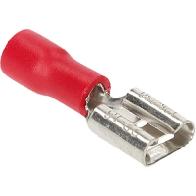 Abbildung von CARTREND 10492 Flachsteckhülsen Set Rot 6,3 mm, 20 teilig