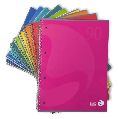 Abbildung von BM BeMore Spiralblock Maxi Color 60 Fg, 0105347, mit Löchern, A4, Lineatur 5 mm, kariert Papier 90 g/m², Stück