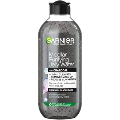 Abbildung von Garnier Mizellen Reinigungswasser, Für eine sanfte Reinigung und schonendes Abschminken, Gesichtswasser zum Reduzieren von Mitessern, SkinActive Hautklar Jelly, 1 x 400 ml
