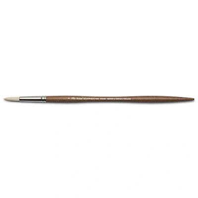 Abbildung von Winsor &amp; Newton 5010506 synthetischer Künstler Ölpinsel mit hoher Elastizität Lebensdauer, ergonomischer Stiel für Ölfarben und Alkydfarben Rundpinsel Nr. 6