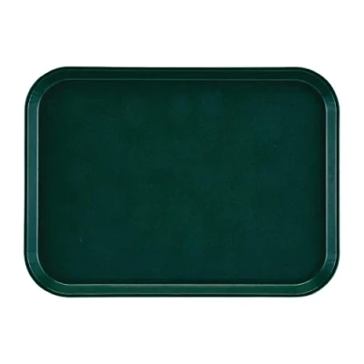 Abbildung von Cambro DS519 Epictread Rechteckiges Rutschfestes Fiberglastablett, Dunkelgrün, 41.5cm x 30.5cm