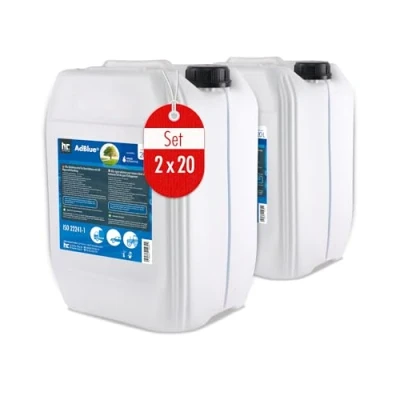 Abbildung von Höfer Chemie AdBlue® 2 x 20 L Auto Harnstofflösung verringert Emissionen von Stickstoffoxiden um 90% bei SCR Systemen