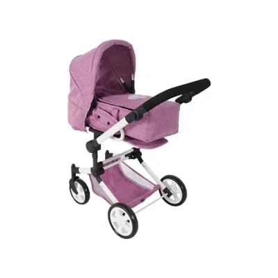 Abbildung von CHIC2000 Kombi Puppenwagen Jara, Jeans pink, zusammenklappbar