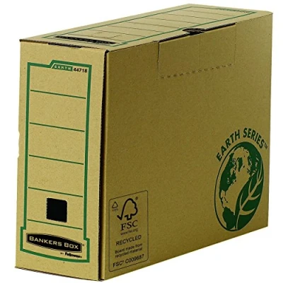 Abbildung von Bankers Box Earth Series Ultimate Ordner, A4, brauner Papierbogen, Rückenbreite 100 mm, braun (20 Stück)