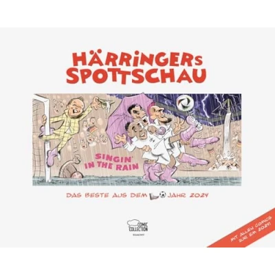 Abbildung von Härringers Spottschau Das Beste aus dem Fußballjahr 2024: Mit allen Comics zur EM 2024!
