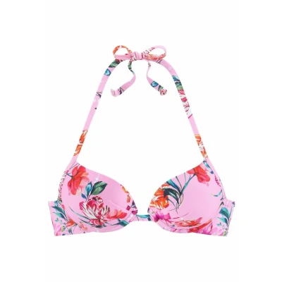 Abbildung von Sunseeker Pushup Bikinitop, Damen, Größe: 32xA, Rosa bedruckt
