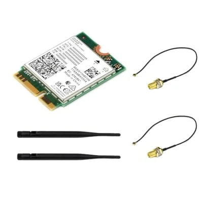 Abbildung von Waveshare WiFi 7 Wireless BE200 NIC Card NGFF (M.2 E Key) Network Adapter, Support 2.4G/5G/6GHz Tri Band,Bluetooth 5.4, IEEE 802.11a/b/g/n/ac/be/ax Standard,Support Linux, Windows 10/11