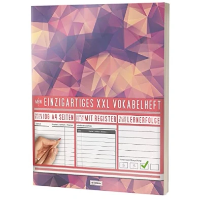 Abbildung von Mein Vokabelheft / 100+ Seiten, 2 Spalten, Register Lernerfolge auf jeder Seite zum Abhaken PR101 &quot;Blood Diamonds&quot; DIN A4 Softcover