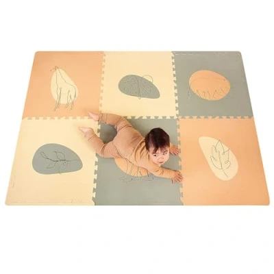Abbildung von Hakuna Matte Spielmatte Puzzlematte für Babys 1,8x1,2m, 6 XXL Platten 60x60cm, Krabbelmatte