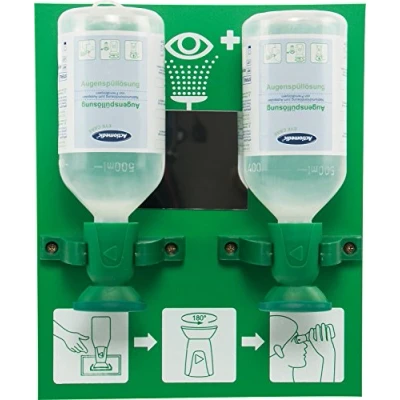 Abbildung von HYGOSTAR Augenspülstation Double 2x 500,0 ml grün