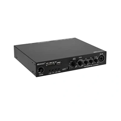 Abbildung von OMNITRONIC DJP 900P MK2 Class D Verstärker Kompakter Stereo Mischverstärker mit Player + Bluetooth, 2 x 460 W / 4 Ohm