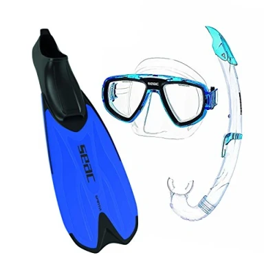 Abbildung von Seac Schnorchel Set Tris Spinta, blau, 44 45, 0890026