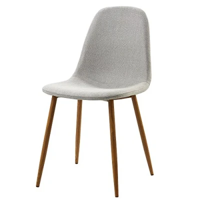 Abbildung von Versanora Minimalista Set mit 2 hellgrauen Küchen Esszimmerstühlen (nur Stühle), Einheitsgröße