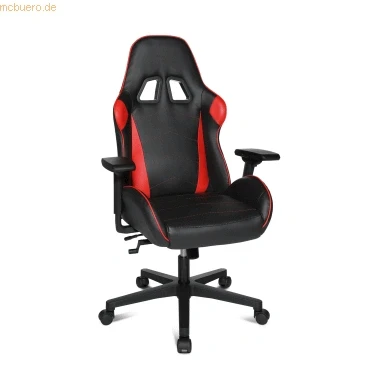 Abbildung von Topstar Bürostuhl Gamingstuhl Speed Chair 2 inkl. Armlehnen Kunstleder rot/schwarz