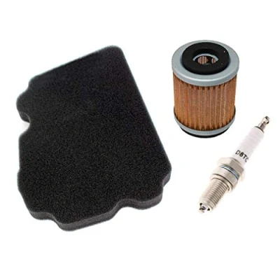 Abbildung von AISEN Luftfilter mit Ölfilter Zündkerze für TW 125 200 TRAILWAY 5EK 5RS 1999 2004 Ersetzt Hiflo HFA 4202 HF143