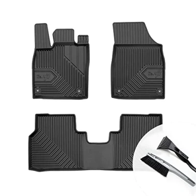 Abbildung von moto MOLTICO Gummimatten Auto Fußmatten mit Rand Gummi Automatten 4 teilig Set passend für Skoda Enyaq iV VW ID.4 ID.5 Audi Q4 e tron Cupra Born