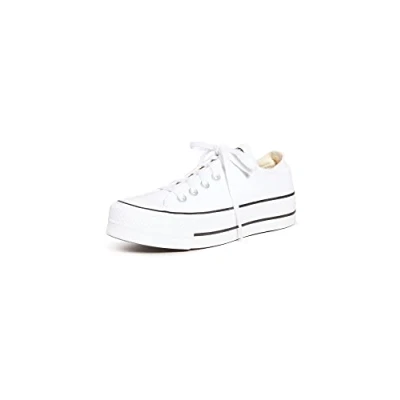 Abbildung von Converse Women&#039;s Chuck Taylor All Star Lift Sneakers (6.5 Mens / 8 Womens, White/Black/Core White, Numeric_6_Point_5)