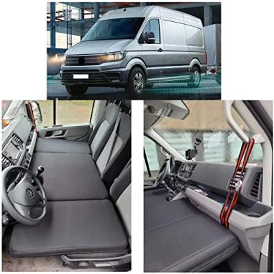 Abbildung von BREMER SITZBEZÜGE Camper Bett Kinderbett Fahrerhausbett kompatibel mit VW Crafter 2 Man TGE 2017 Wohnmobil Zubehör Wohnmobilbett Camping