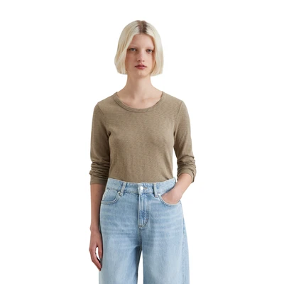 Abbildung von Marc O&#039;Polo Denim Langarmshirt, Damen, Größe: Large, Dusky green