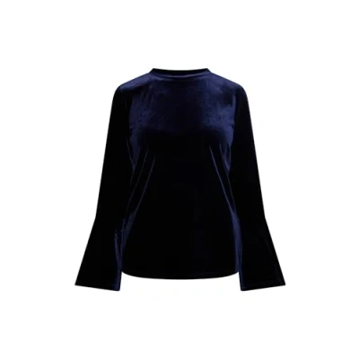 Abbildung von PLUMDALE Damen Samtshirt 10129143 PL01, Marine, XL