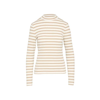 Abbildung von s.Oliver Langarm MIT Struktur UND Stehkragen Strickpullover, Damen, Größe: 40, Sandstein