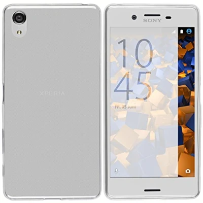 Abbildung von mumbi Hülle kompatibel mit Sony Xperia X Performance Handy Case Handyhülle dünn, transparent