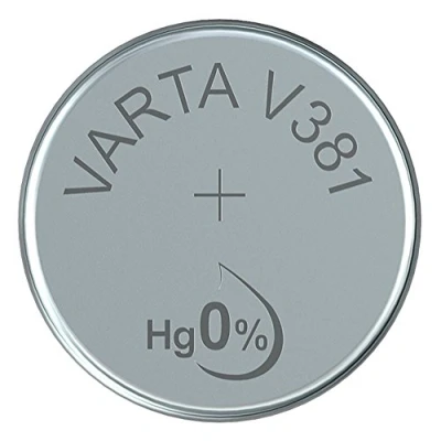 Abbildung von Varta Knopfzelle Silberoxid Uhrenbatterien ( V381/SR55)