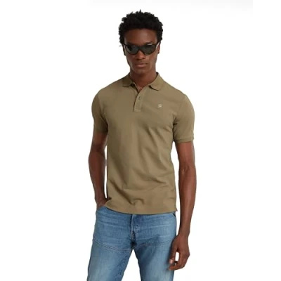 Abbildung von G Star RAW Herren Dunda Slim Poloshirt, Grün (ensis Green D11595 5864 6057), M