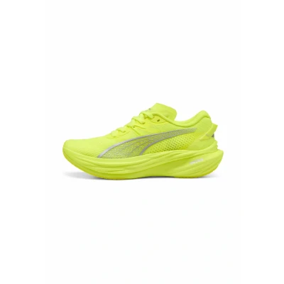 Abbildung von Puma Deviate Nitro Laufschuh Straße Yellow alert silver, Damen, Größe: 42.5, silver Schuhe