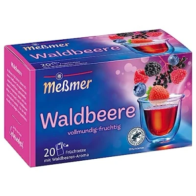 Abbildung von Meßmer Waldbeere 20 Teebeutel Vegan Glutenfrei Laktosefrei