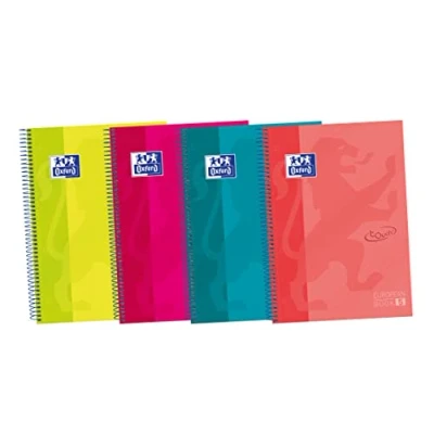 Abbildung von Oxford 400075564 Pack von 5 europeanbook Deckel extradura Spiralbuch, A4/210 x 297 mm