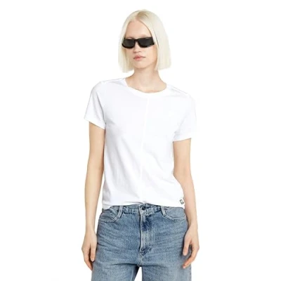 Abbildung von G Star Front SEAM R T WMN Tshirt basic, Damen, Größe: Small, White
