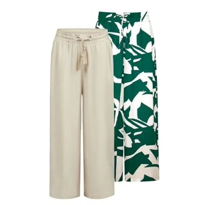 Abbildung von DENIMFY Chinohose Damen Palazzo Hose DFKate Loose Fit (Vorteilspack) Sommerhose mit Taschen