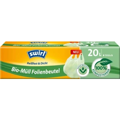 Abbildung von swirl® Bio Müllbeutel 20,0 l grün 6 St.