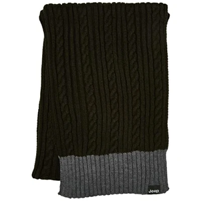 Abbildung von JEEP O102603 E856 J TWISTED TRICOT SCARF J22W Unisex Nordic Green/Dark GM UNI