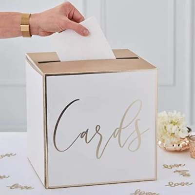 Abbildung von Ginger Ray Tischkartenhalter für Hochzeiten, Partys, Briefkasten, goldfarben