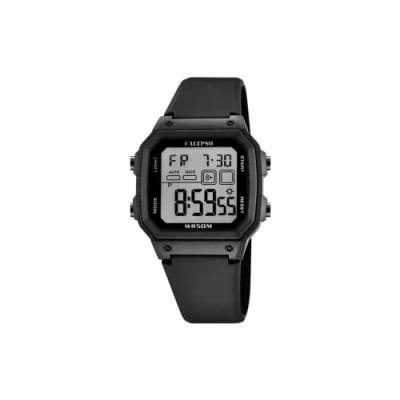 Abbildung von Calypso WATCHES Digitaluhr Herrenuhr Kunststoff blau Calypso, (Digitaluhr), eckig, groß (ca. 45x39mm) Kunststoffarmband, Sport Style