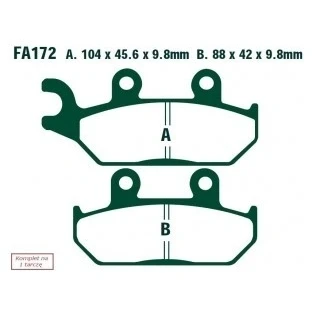 Abbildung von EBC Brakes FA172R Bremsbelagsatz