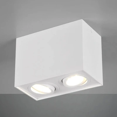 Abbildung von Trio Leuchten Deckenleuchte Biscuit 613000231, Metall Weiß matt, exkl. 2x GU10