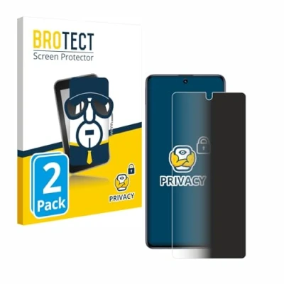 Abbildung von BROTECT (2 Stück Anti Spy Blickschutzfolie für Samsung Galaxy M51 Privacy Screen Protector [Displayschutz Folie, Sichtschutz, Blaulichtfilter]