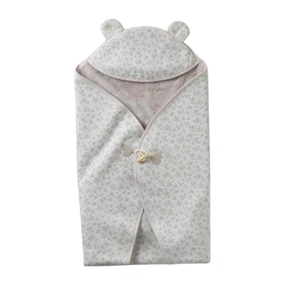 Abbildung von VERTBAUDET Baby Sweat Einschlagdecke, Plüschfutter beige bedruckt