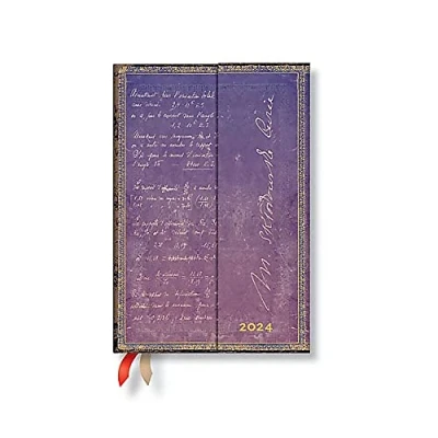 Abbildung von Paperblanks 12 Monatskalender 2024 Marie Curie, Die Wissenschaft der Radioaktivität Tagesüberblick Mini (100 x 140 mm)