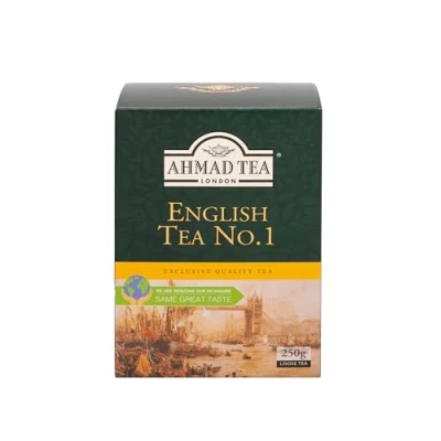 Abbildung von Ahmad Tea English No. 1 Schwarztee Mischung aus Breakfast und Earl Grey mit Bergamotte Lose 250g