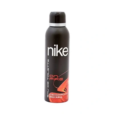 Abbildung von NIKE On Fire Deodorant für Herren, Spray, 200 ml, gegen Flecken alle Hauttypen, natürliches und langanhaltendes Deodorant, orientalischer holziger Duft