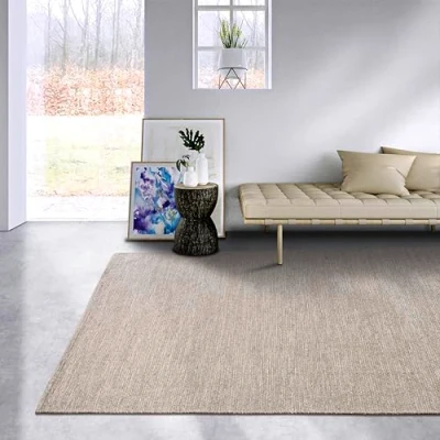 Abbildung von ELLE DECORATION Wollteppich &quot;Pradesh&quot;, rechteckig, Handgewebt, Wolle, Natur, Wohnzimmer, Schlafzimmer, Boho, Skandi