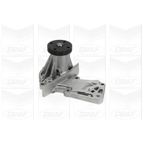 Abbildung von GRAF PA990 Wasserpumpe mit Dichtung mechanisch Messing für Keilrippenriementrieb FORD: FIESTA 5, Focus 3 Turnier, 2 Schrägheck, VOLVO: V50
