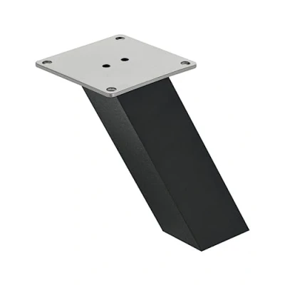 Abbildung von Gedotec Barkonsole 1 Stück Konsole Schwarz schräg quadratisch Höhe 170 mm Tragkraft 20 kg Halterung inkl. Befestigungsmaterial Träger für Küchen Arbeitsplatten Bars Möbel