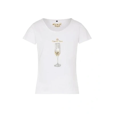 Abbildung von Hangowear Trachtenshirt Damen PROSECCO QUEEN weiß